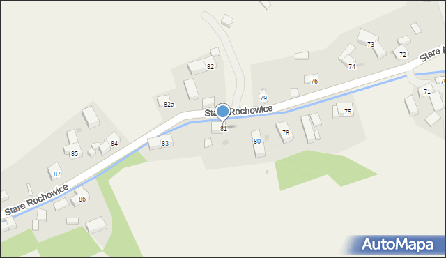 Stare Rochowice, Stare Rochowice, 81, mapa Stare Rochowice