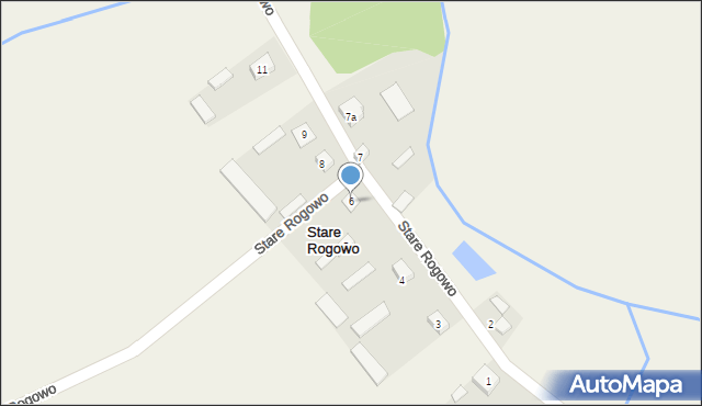 Stare Rogowo, Stare Rogowo, 6, mapa Stare Rogowo