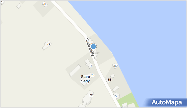 Stare Sady, Stare Sady, 8, mapa Stare Sady