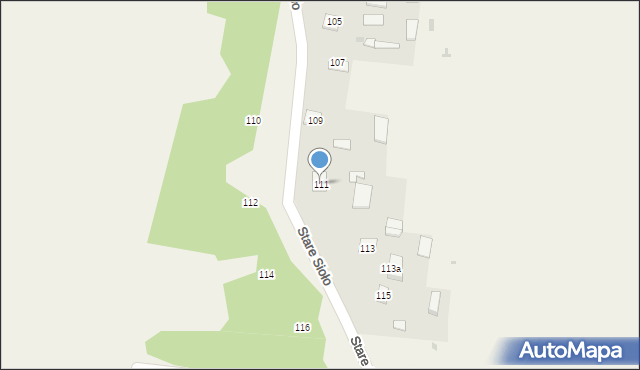 Stare Sioło, Stare Sioło, 111, mapa Stare Sioło