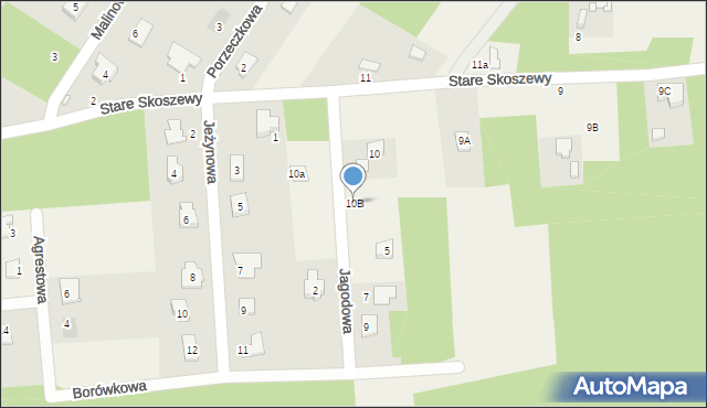 Stare Skoszewy, Stare Skoszewy, 10B, mapa Stare Skoszewy