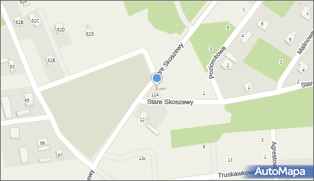 Stare Skoszewy, Stare Skoszewy, 12a, mapa Stare Skoszewy