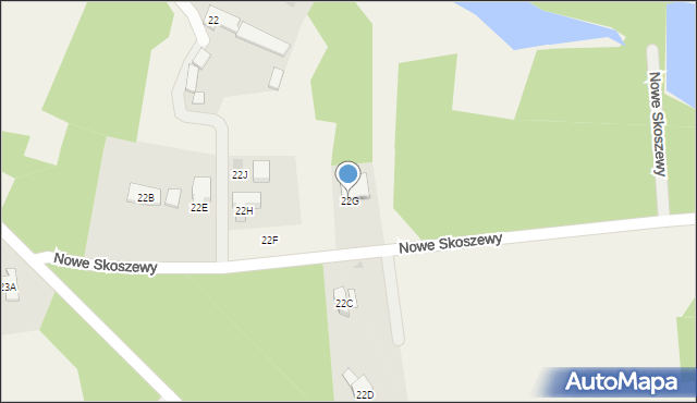 Stare Skoszewy, Stare Skoszewy, 22G, mapa Stare Skoszewy