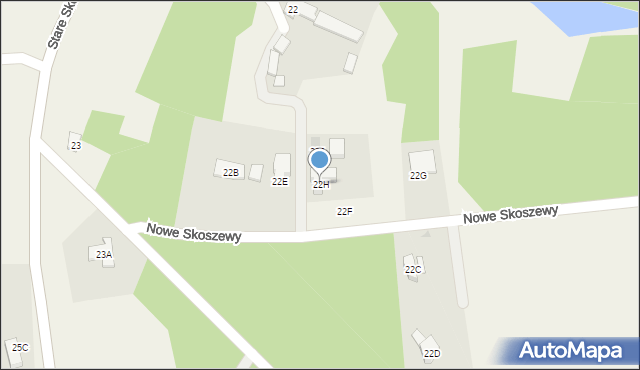 Stare Skoszewy, Stare Skoszewy, 22H, mapa Stare Skoszewy