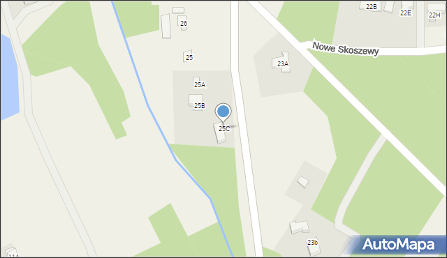 Stare Skoszewy, Stare Skoszewy, 25C, mapa Stare Skoszewy
