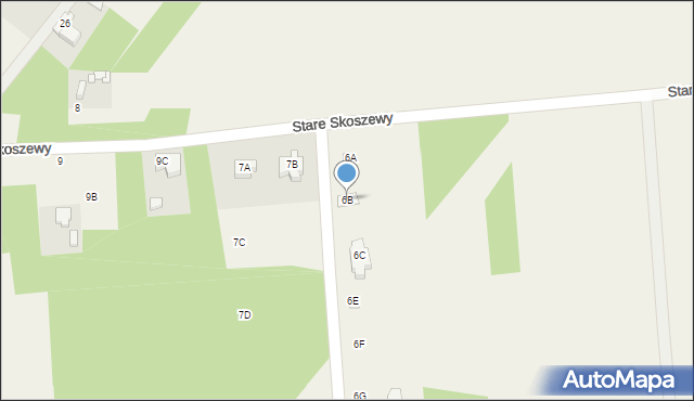 Stare Skoszewy, Stare Skoszewy, 6B, mapa Stare Skoszewy