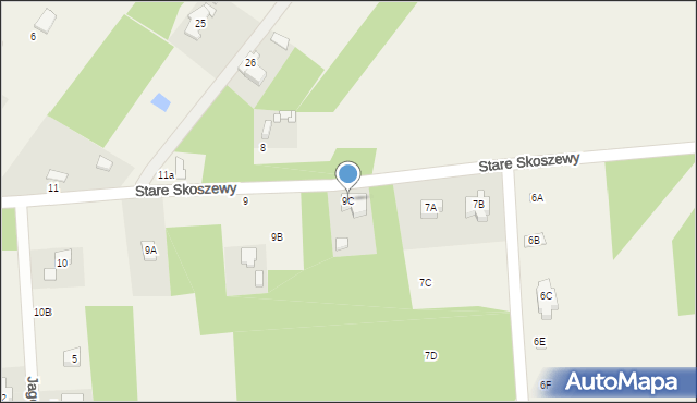 Stare Skoszewy, Stare Skoszewy, 9C, mapa Stare Skoszewy