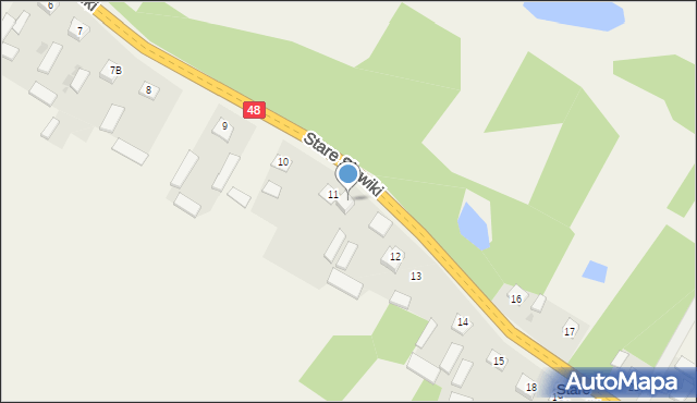 Stare Słowiki, Stare Słowiki, 11A, mapa Stare Słowiki