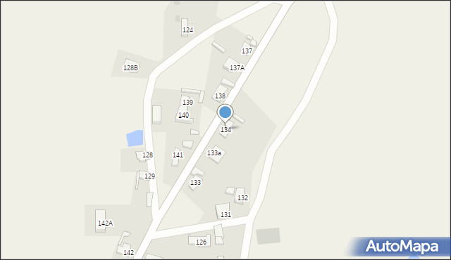 Stare Strącze, Stare Strącze, 134, mapa Stare Strącze