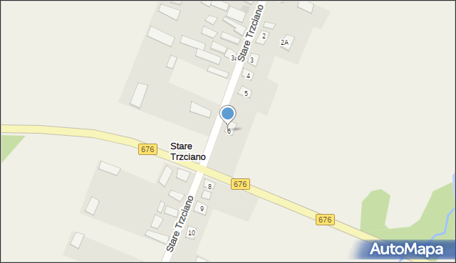 Stare Trzciano, Stare Trzciano, 6, mapa Stare Trzciano
