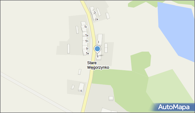 Stare Węgorzynko, Stare Węgorzynko, 4, mapa Stare Węgorzynko