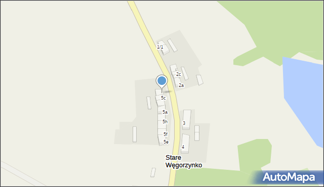 Stare Węgorzynko, Stare Węgorzynko, 5d, mapa Stare Węgorzynko