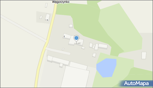 Stare Węgorzynko, Stare Węgorzynko, 8, mapa Stare Węgorzynko