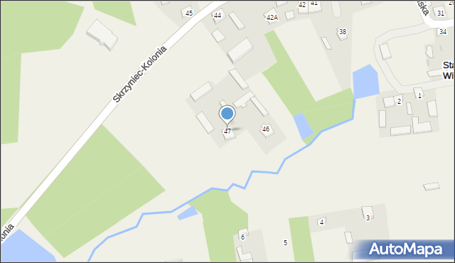 Stare Wierzchowiska, Stare Wierzchowiska, 47, mapa Stare Wierzchowiska