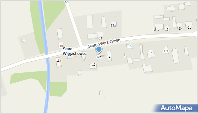 Stare Wierzchowo, Stare Wierzchowo, 12a, mapa Stare Wierzchowo