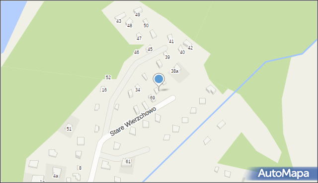 Stare Wierzchowo, Stare Wierzchowo, 70, mapa Stare Wierzchowo