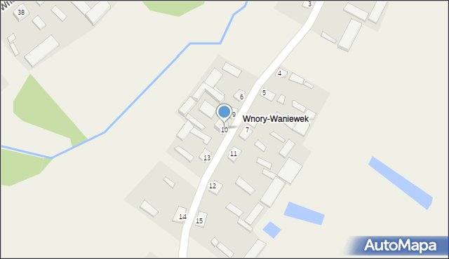 Stare Wnory, Stare Wnory, 10, mapa Stare Wnory