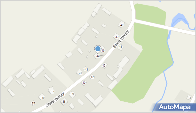 Stare Wnory, Stare Wnory, 44, mapa Stare Wnory