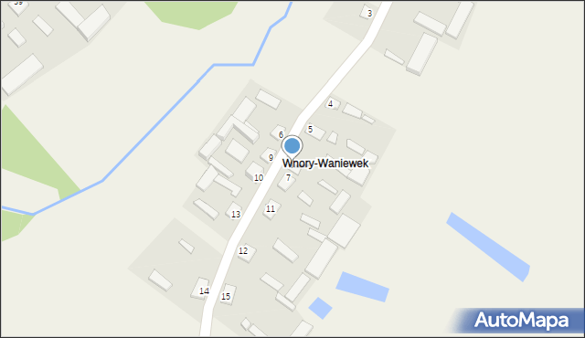 Stare Wnory, Stare Wnory, 8, mapa Stare Wnory