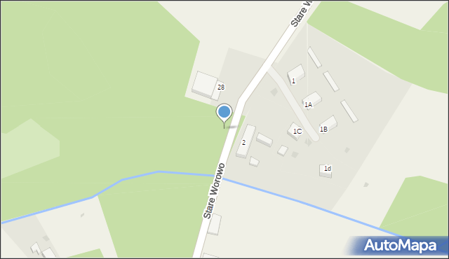 Stare Worowo, Stare Worowo, 28, mapa Stare Worowo