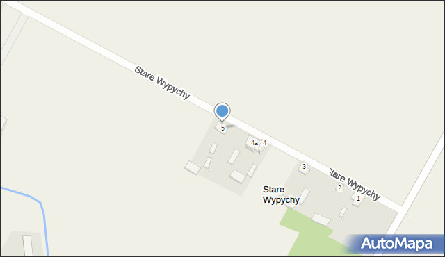 Stare Wypychy, Stare Wypychy, 5, mapa Stare Wypychy