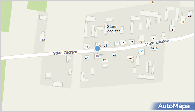 Stare Zacisze, Stare Zacisze, 18, mapa Stare Zacisze