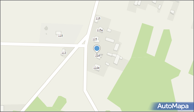 Stare Zadybie, Stare Zadybie, 114, mapa Stare Zadybie