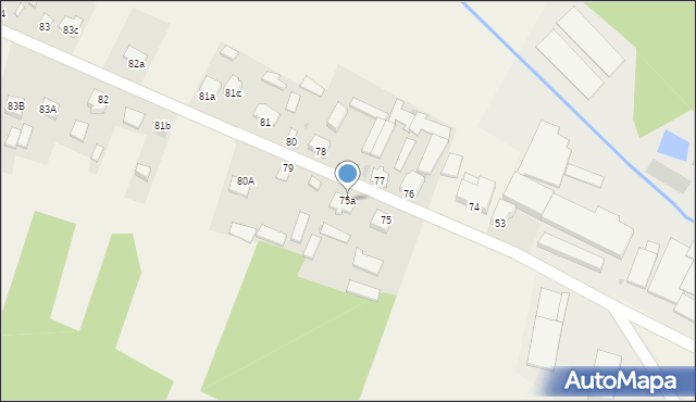 Stare Zadybie, Stare Zadybie, 75a, mapa Stare Zadybie