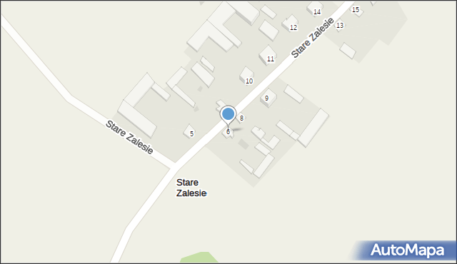 Stare Zalesie, Stare Zalesie, 6, mapa Stare Zalesie