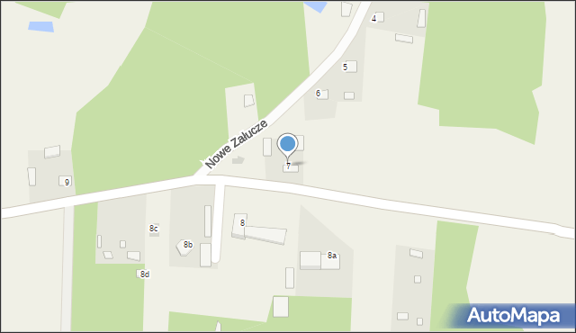 Stare Załucze, Stare Załucze, 7, mapa Stare Załucze