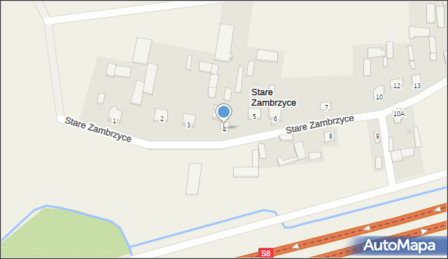 Stare Zambrzyce, Stare Zambrzyce, 4, mapa Stare Zambrzyce