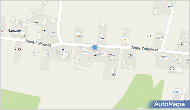 Stare Żukowice, Stare Żukowice, 24A, mapa Stare Żukowice