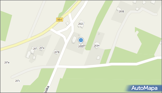 Stare Żukowice, Stare Żukowice, 263D, mapa Stare Żukowice