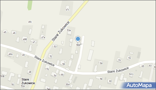 Stare Żukowice, Stare Żukowice, 56A, mapa Stare Żukowice