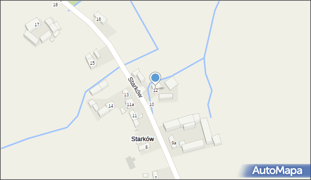 Starków, Starków, 12, mapa Starków