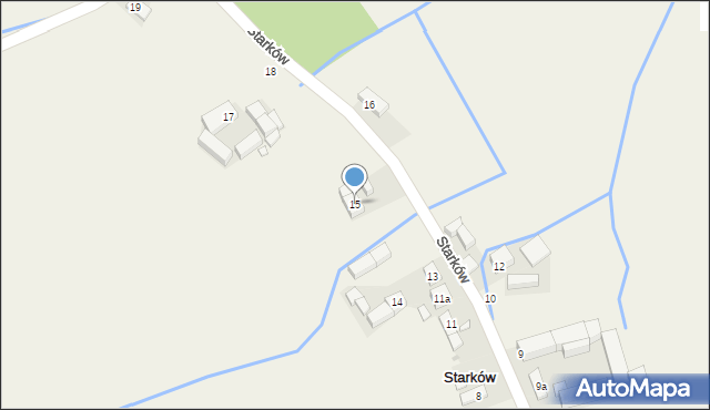 Starków, Starków, 15, mapa Starków