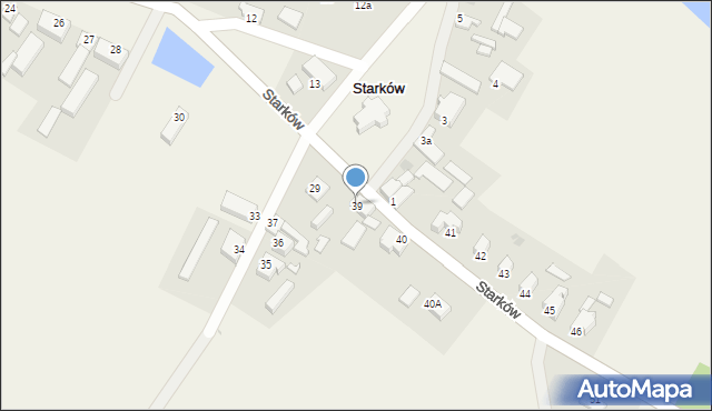 Starków, Starków, 39, mapa Starków