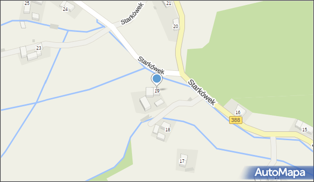 Starkówek, Starkówek, 19, mapa Starkówek