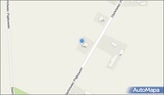 Starkówiec Piątkowski, Starkówiec Piątkowski, 10b, mapa Starkówiec Piątkowski