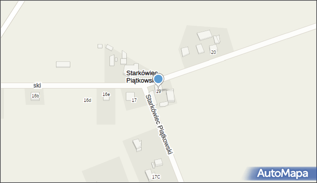 Starkówiec Piątkowski, Starkówiec Piątkowski, 19, mapa Starkówiec Piątkowski