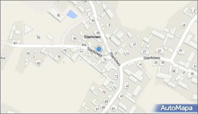 Starkowo, Starkowo, 75, mapa Starkowo