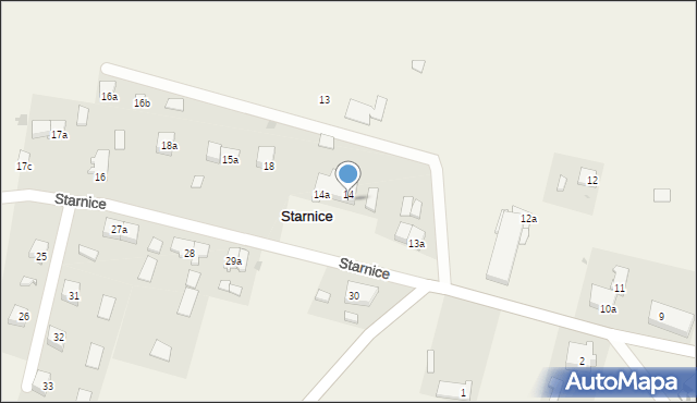 Starnice, Starnice, 14d, mapa Starnice