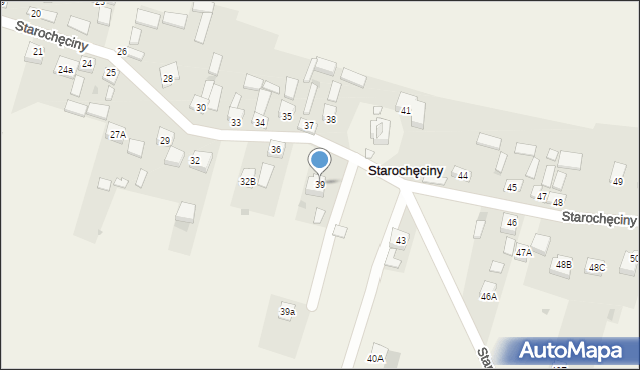 Starochęciny, Starochęciny, 39, mapa Starochęciny