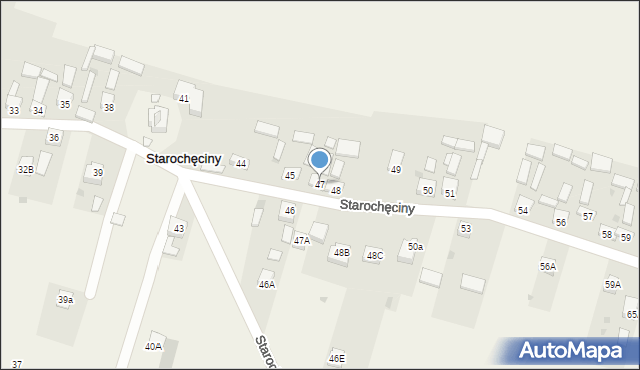 Starochęciny, Starochęciny, 47, mapa Starochęciny