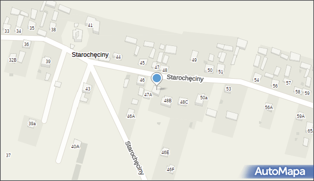 Starochęciny, Starochęciny, 48A, mapa Starochęciny