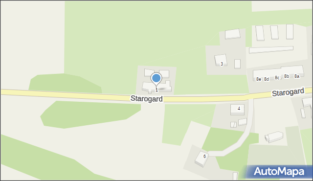 Starogard, Starogard, 1, mapa Starogard