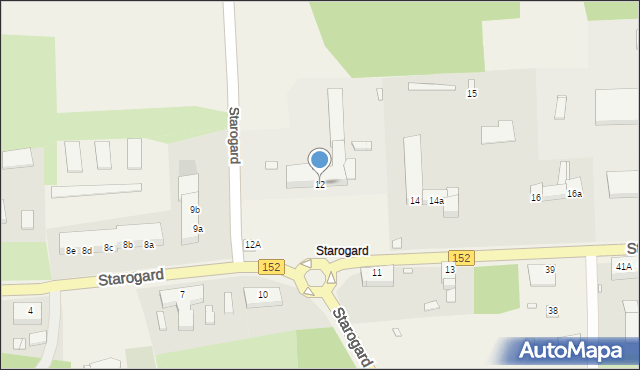 Starogard, Starogard, 12, mapa Starogard