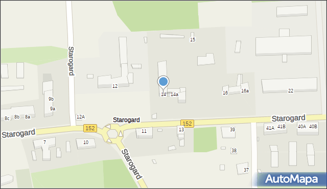 Starogard, Starogard, 14, mapa Starogard