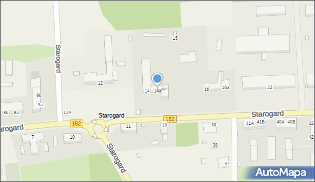 Starogard, Starogard, 14a, mapa Starogard