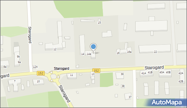 Starogard, Starogard, 14b, mapa Starogard